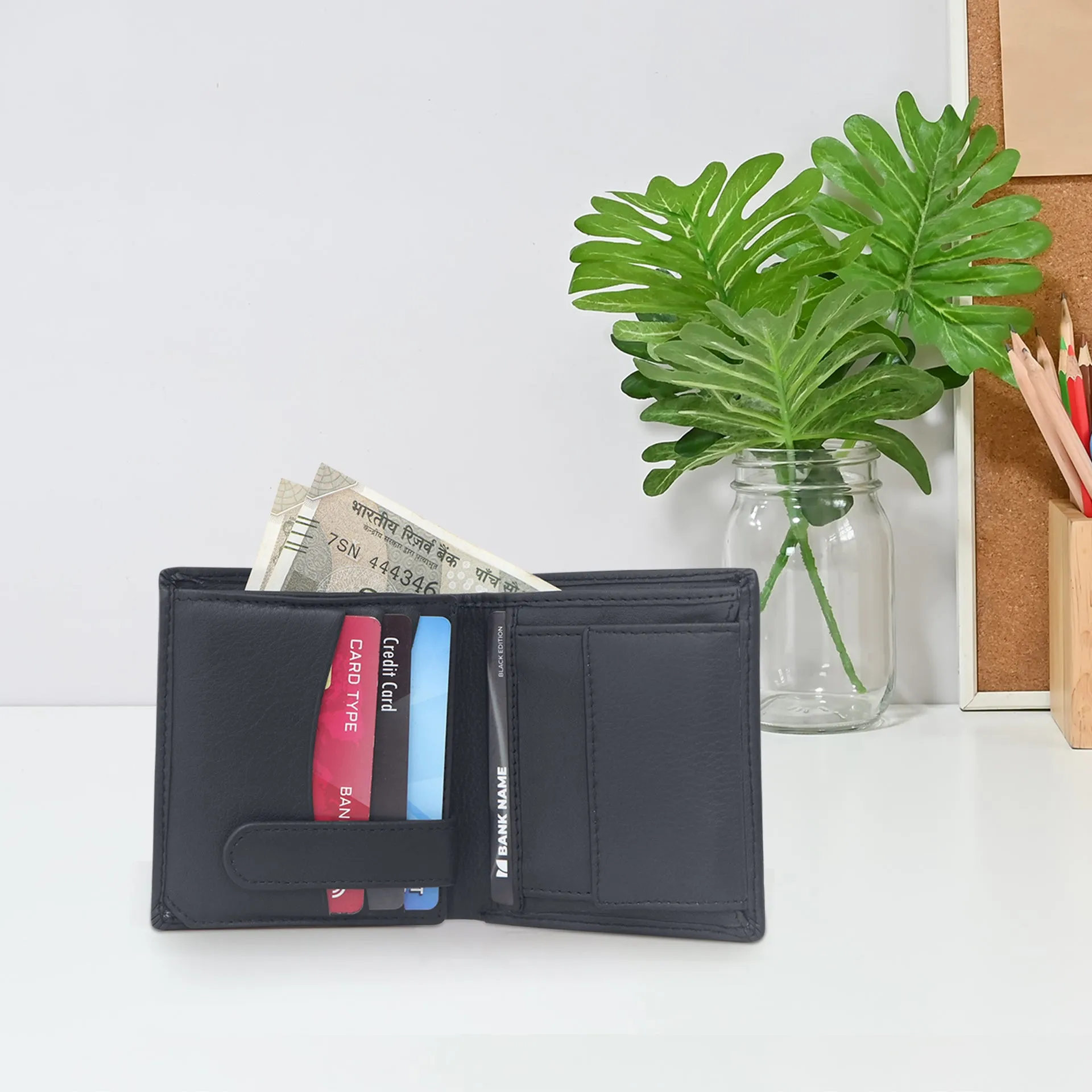 14026 Black Bifold Wallet