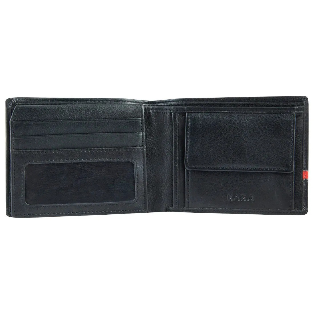 14053 Black & Red Bifold Wallet