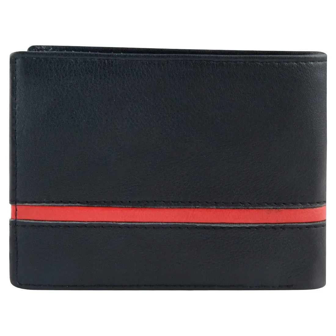 14053 Black & Red Bifold Wallet