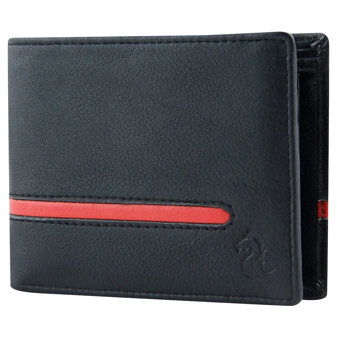 14053 Black & Red Bifold Wallet