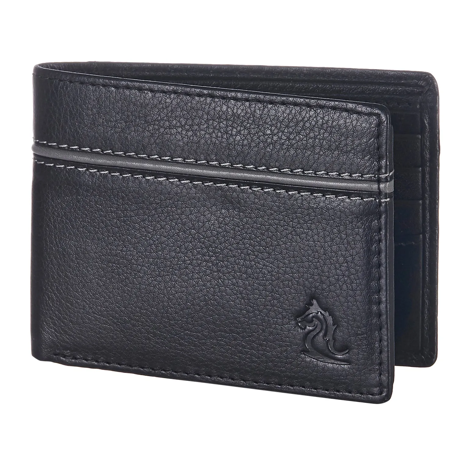 14091 Black & Grey Bifold Wallet