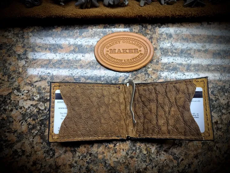 Badlands Bison Minimalist wallet, Front Pocket Wallet, Money clip wallet, Card Wallet