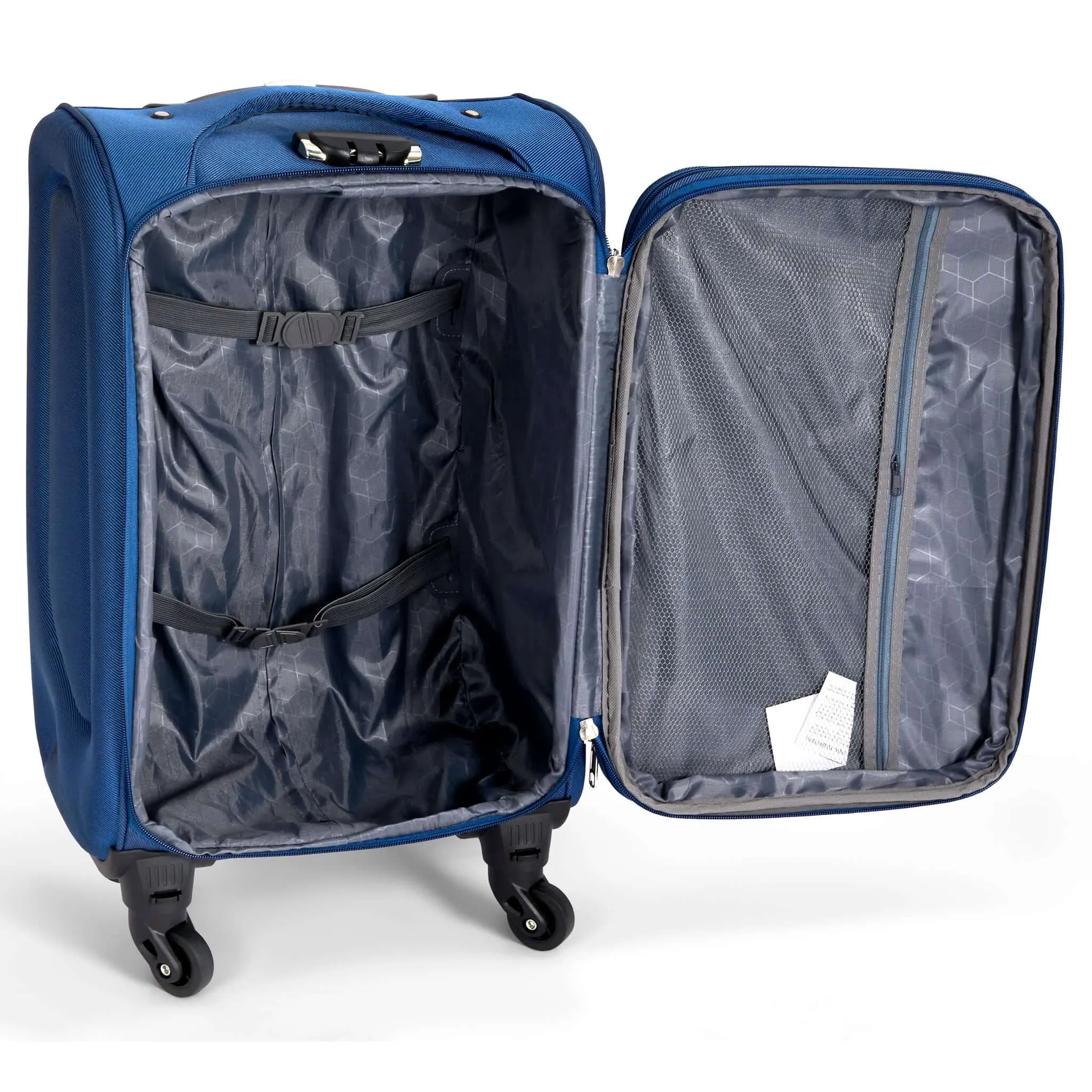 Cabin Bag Luggage Suitcase Set On Wheels Set of 2, Assorted Colours