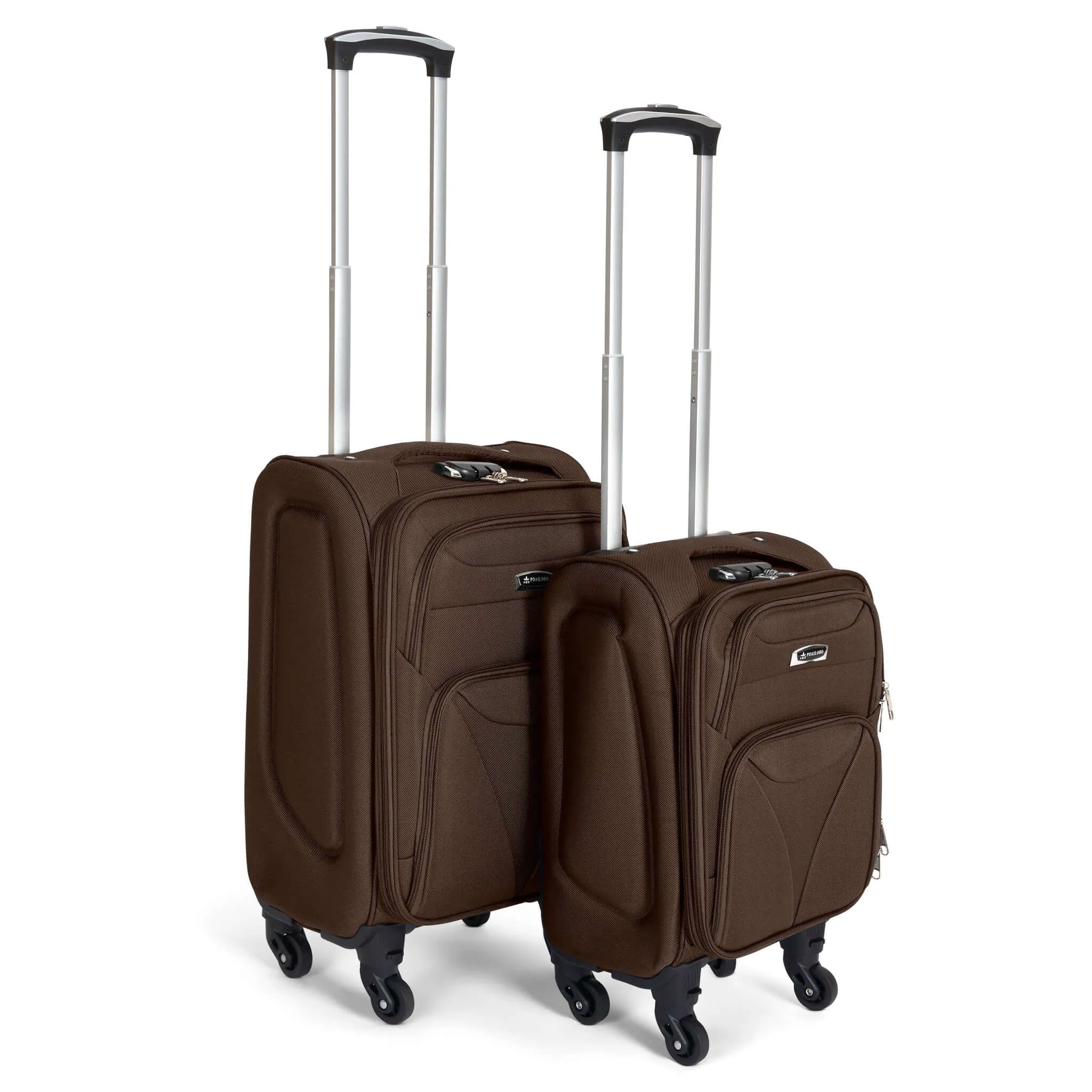 Cabin Bag Luggage Suitcase Set On Wheels Set of 2, Assorted Colours