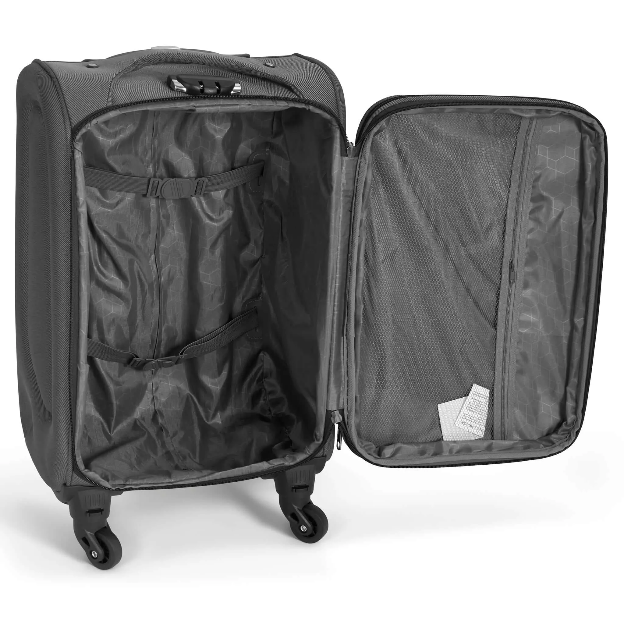 Cabin Bag Luggage Suitcase Set On Wheels Set of 2, Assorted Colours