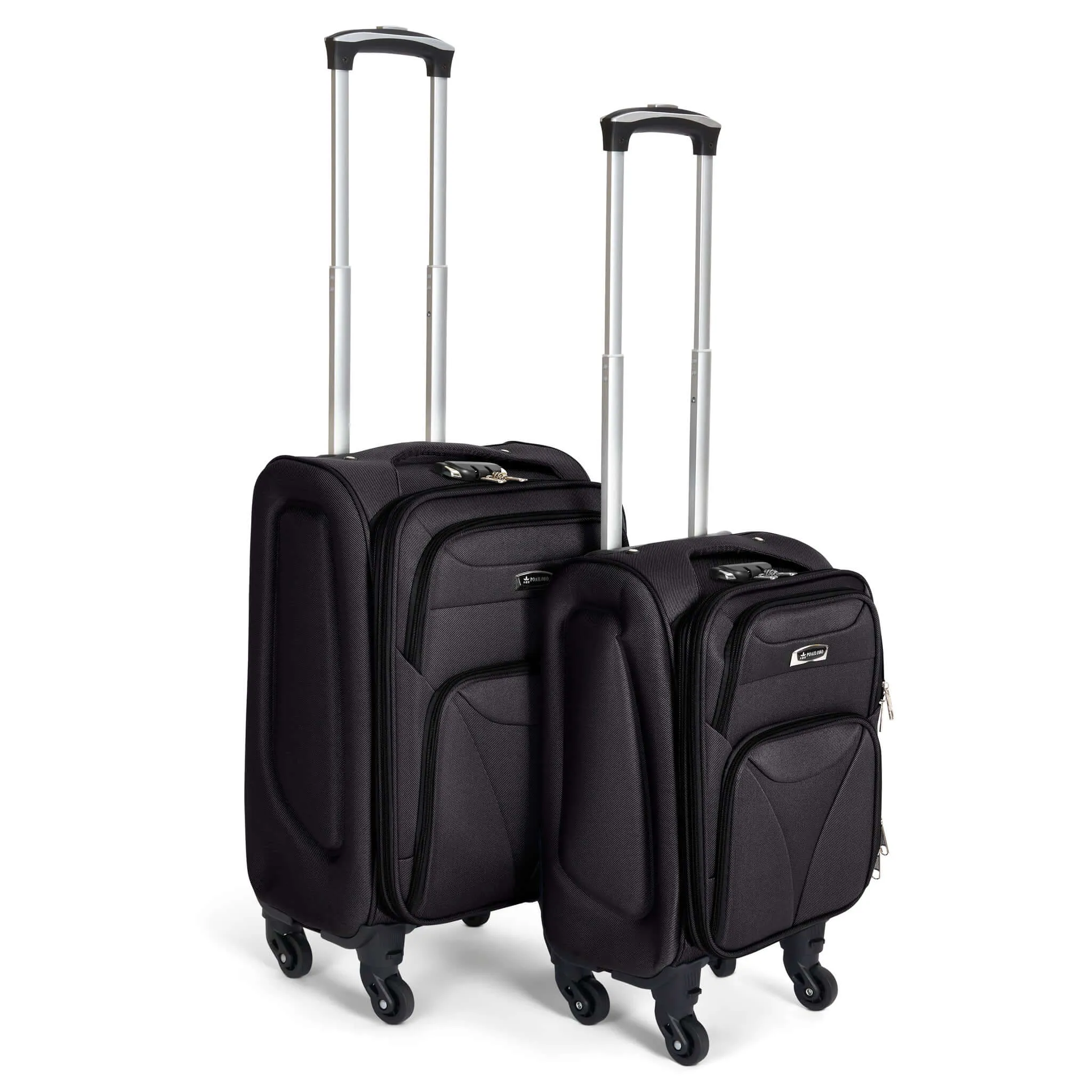 Cabin Bag Luggage Suitcase Set On Wheels Set of 2, Assorted Colours