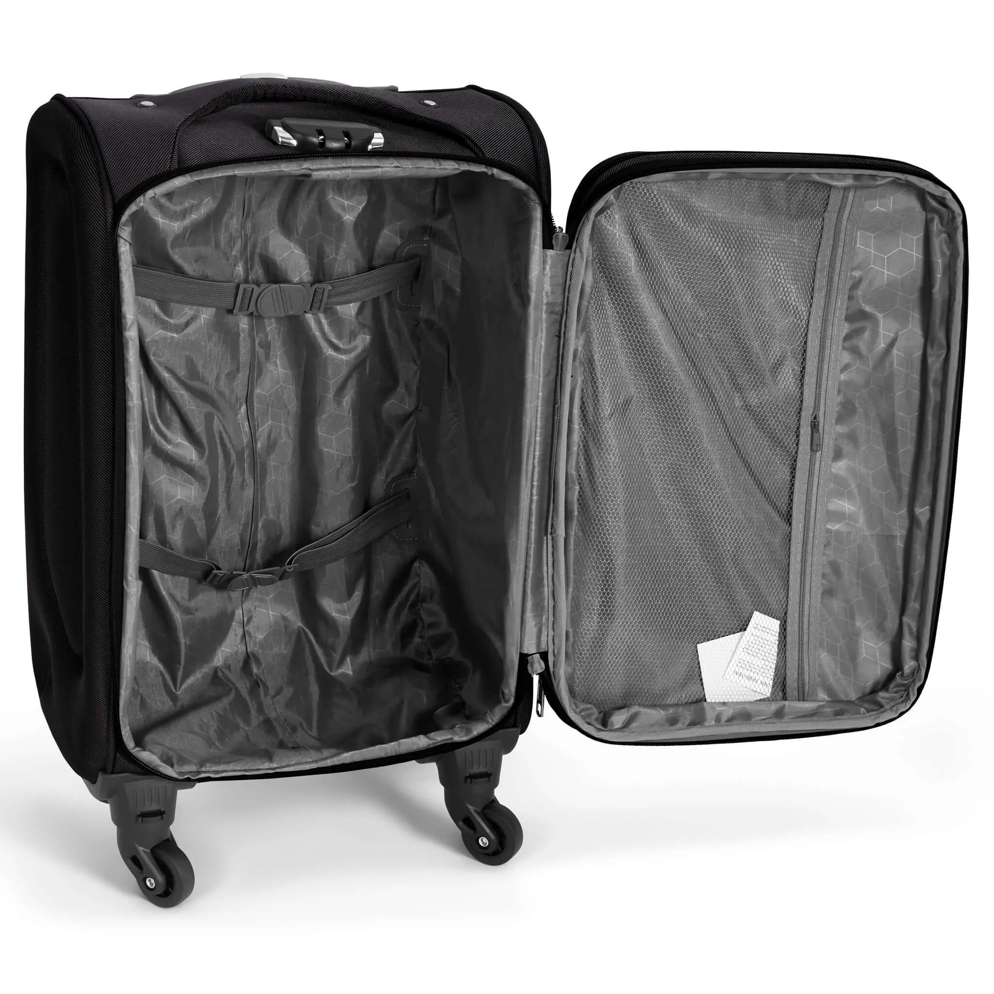 Cabin Bag Luggage Suitcase Set On Wheels Set of 2, Assorted Colours