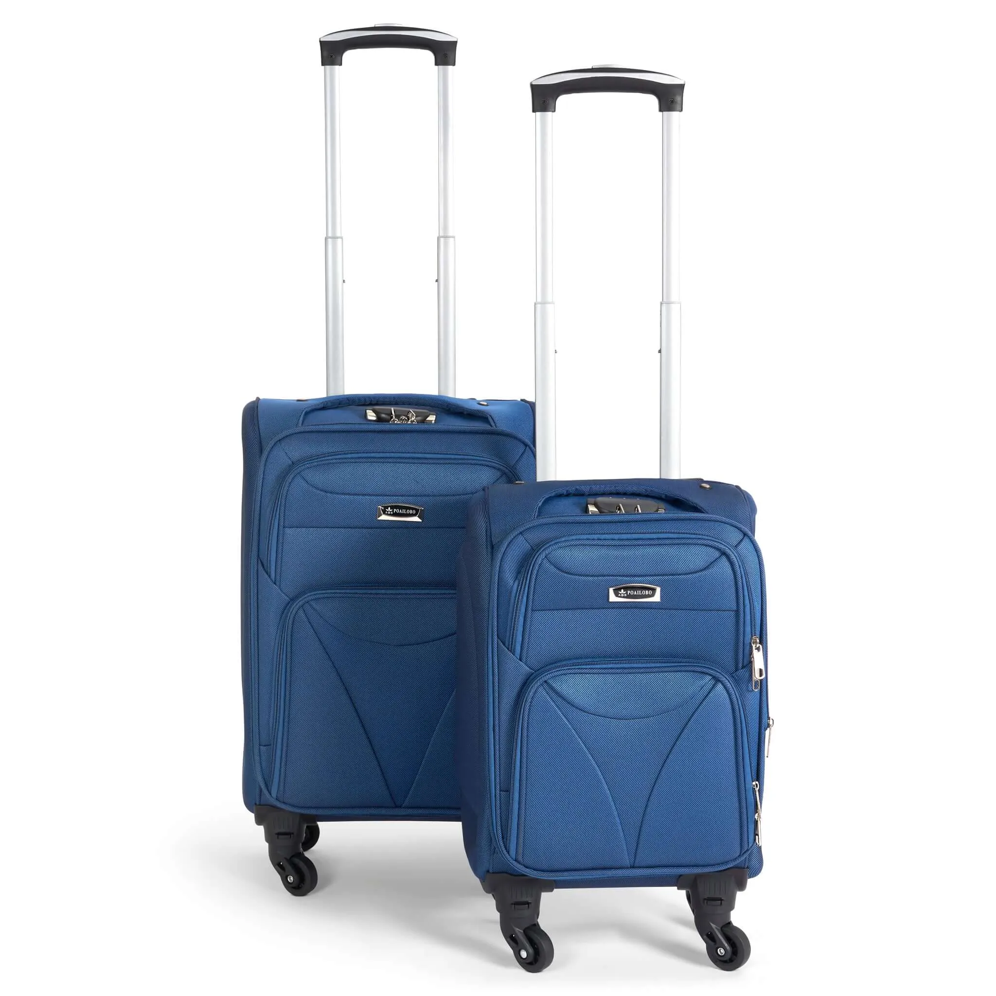 Cabin Bag Luggage Suitcase Set On Wheels Set of 2, Assorted Colours