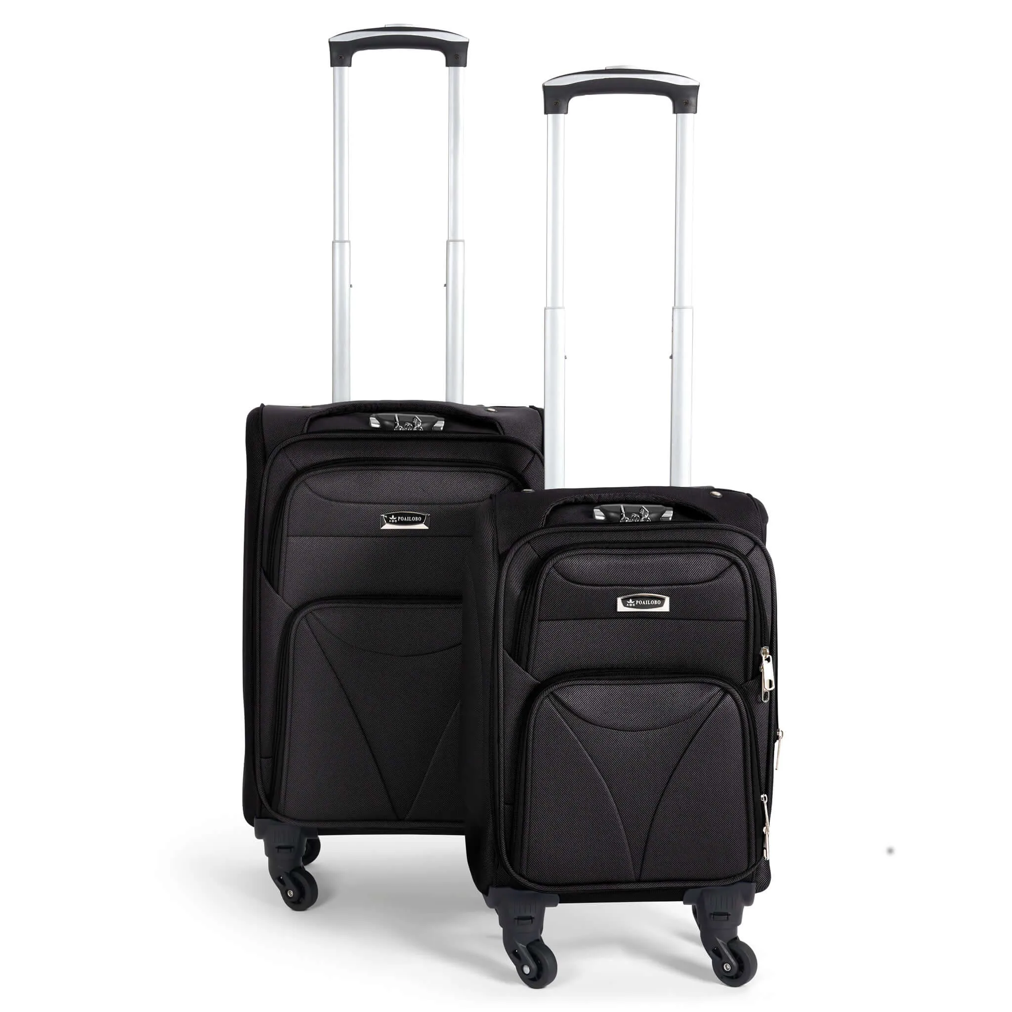 Cabin Bag Luggage Suitcase Set On Wheels Set of 2, Assorted Colours