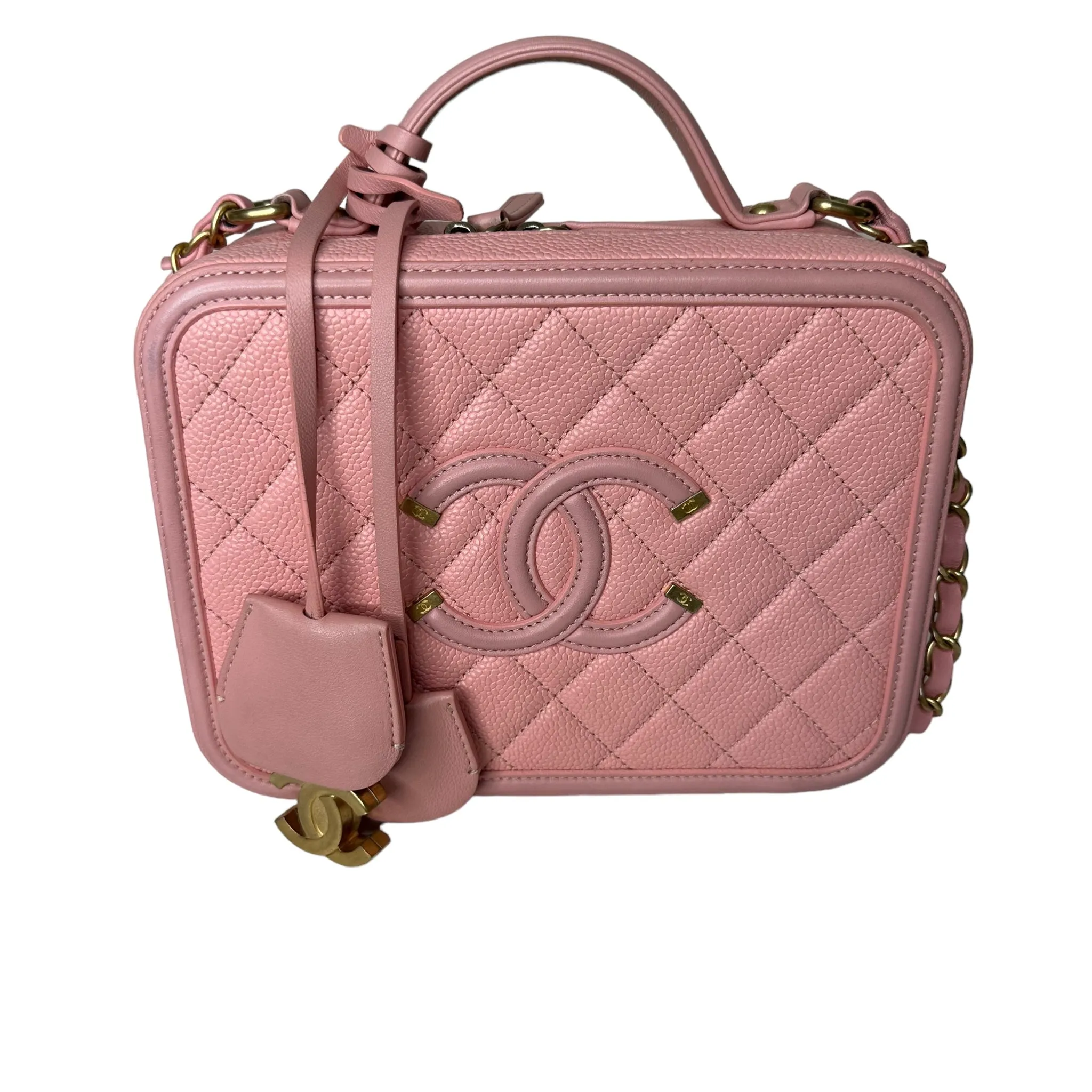 Chanel Filligree Pink Handbag