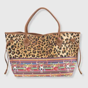 Cow Serape Cheetah Bag