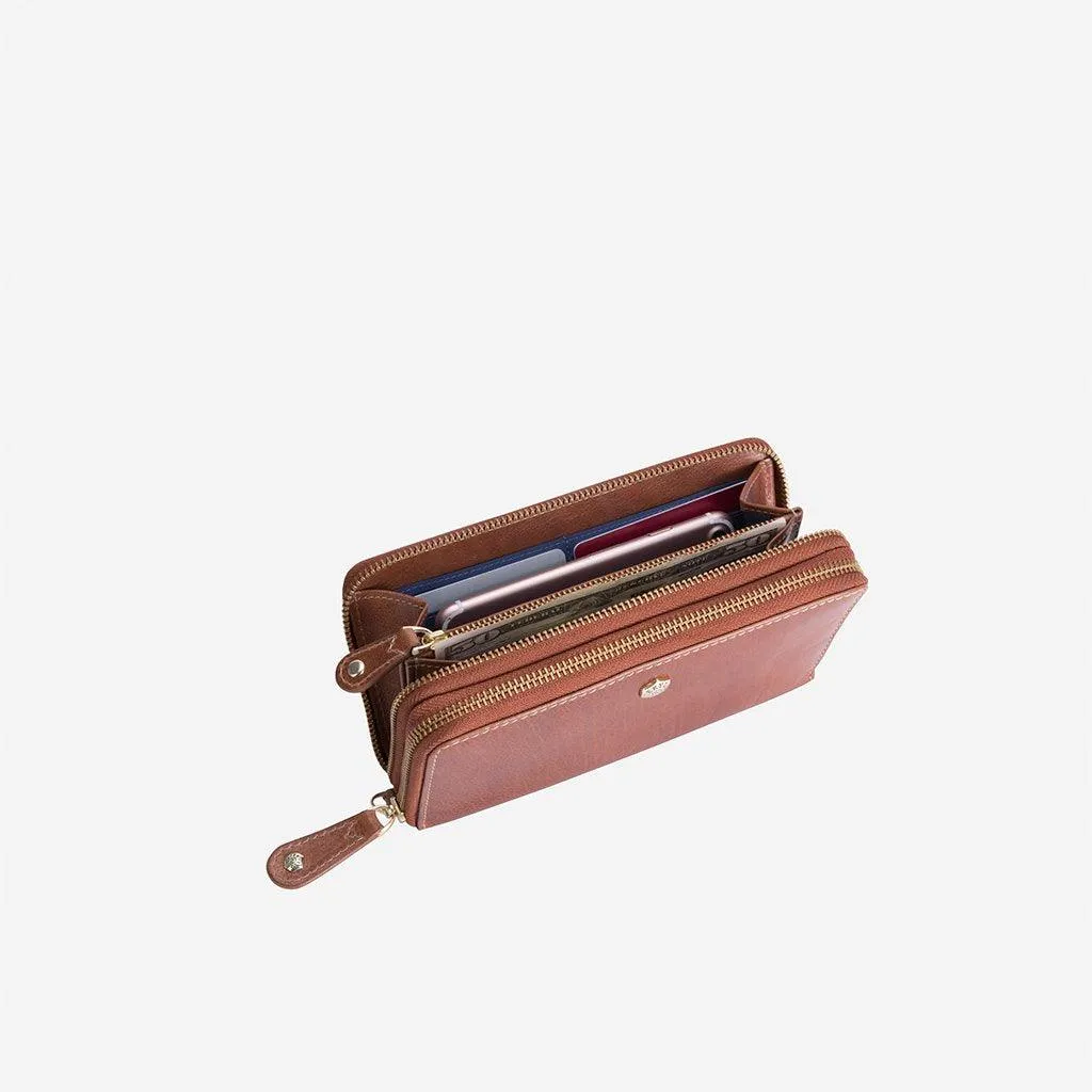 Double Zip Wristlet Purse