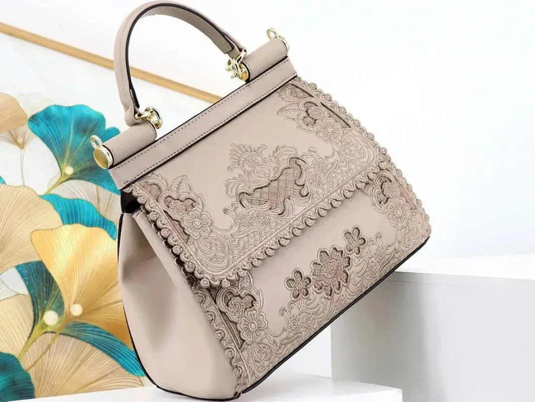 Elegant Hollow Design Handbag