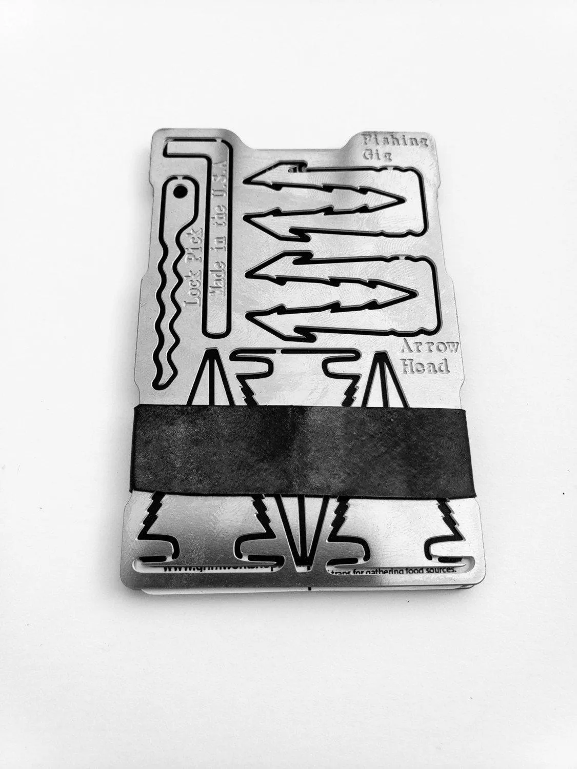 Grim Minimalist Survival Wallet : Multi Tool Wallet with Minimalist Survival Kit