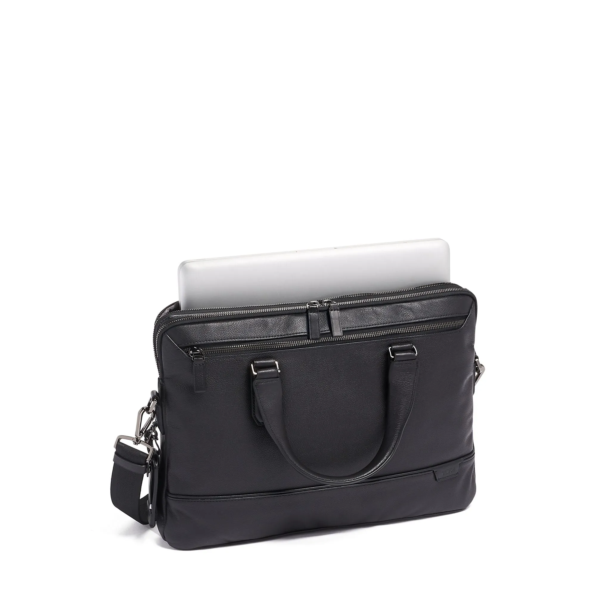 Harrison Sycamore Leather Slim Brief // Black