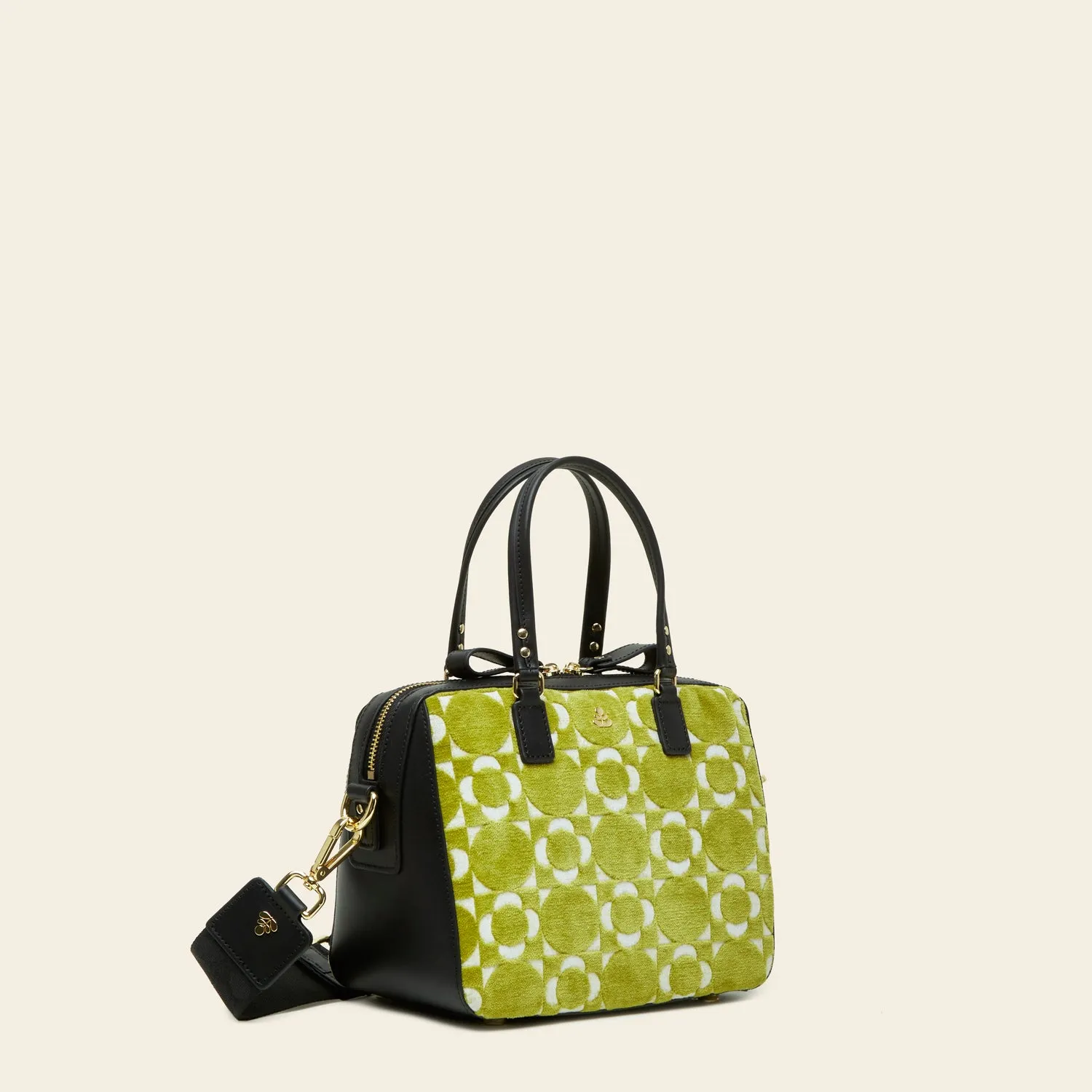 Iris Handbag - Retro Tile Seagrass