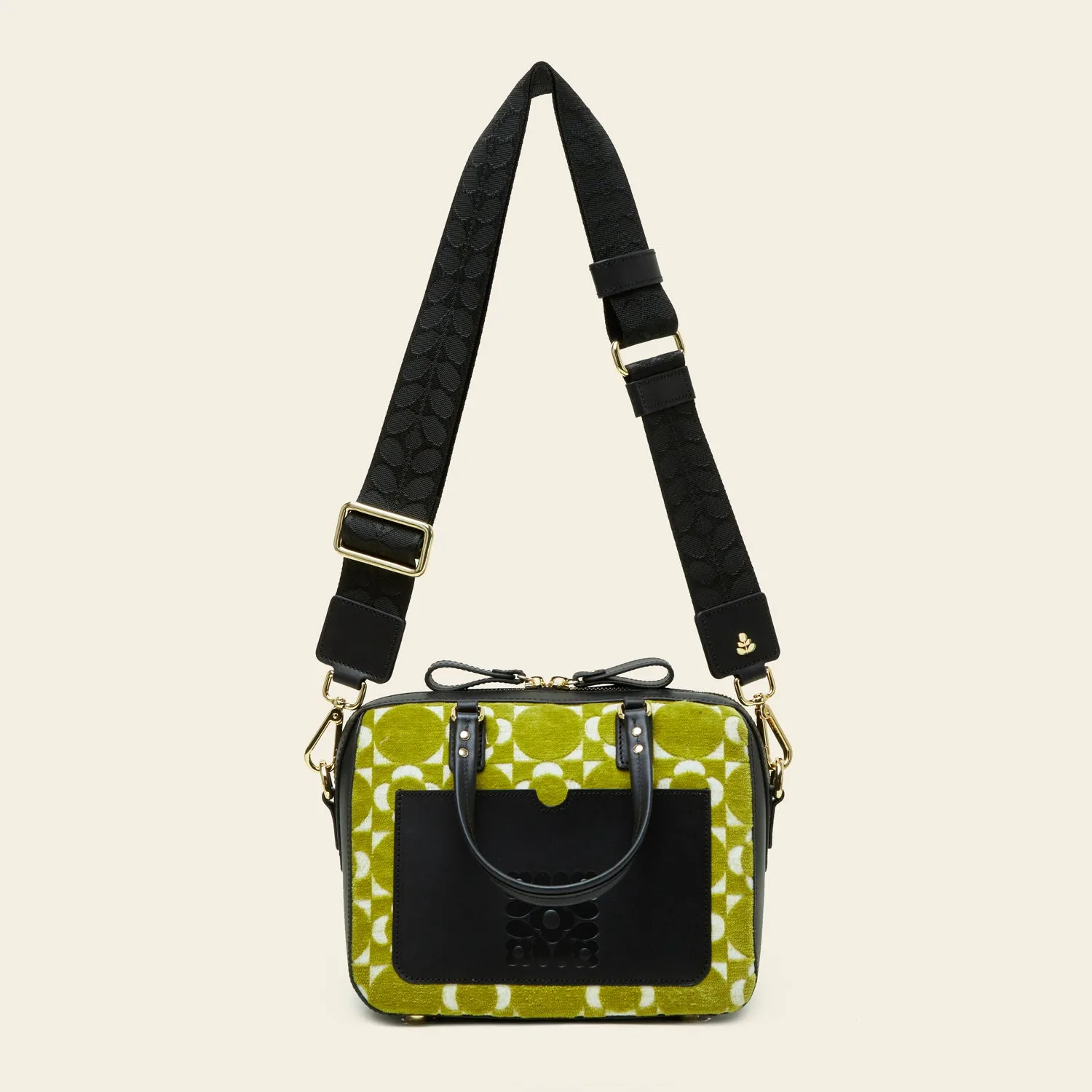 Iris Handbag - Retro Tile Seagrass