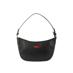 'Joven' Small Handbag - Black Leather