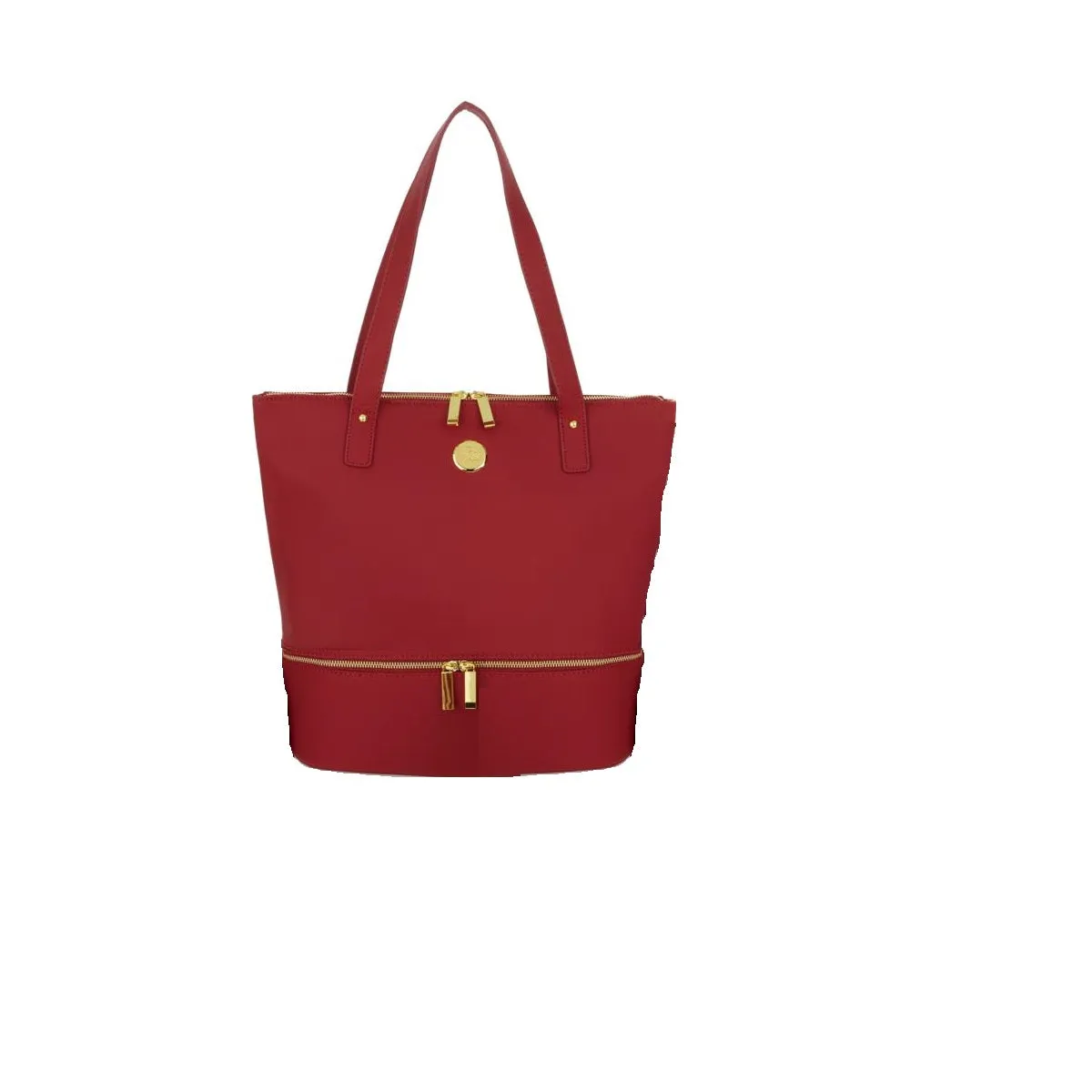 JOY Smart Chic Leather Double Decker Tote