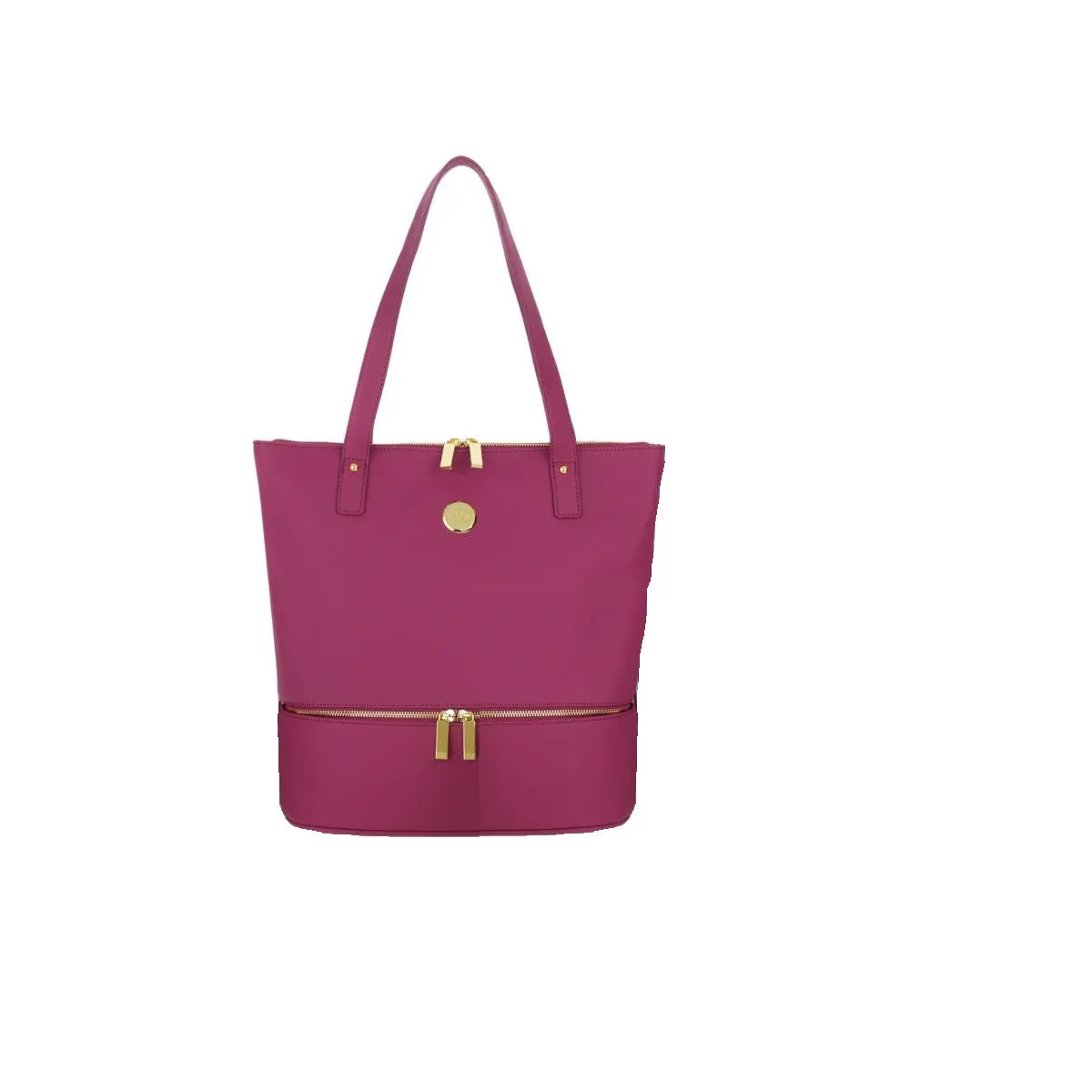 JOY Smart Chic Leather Double Decker Tote