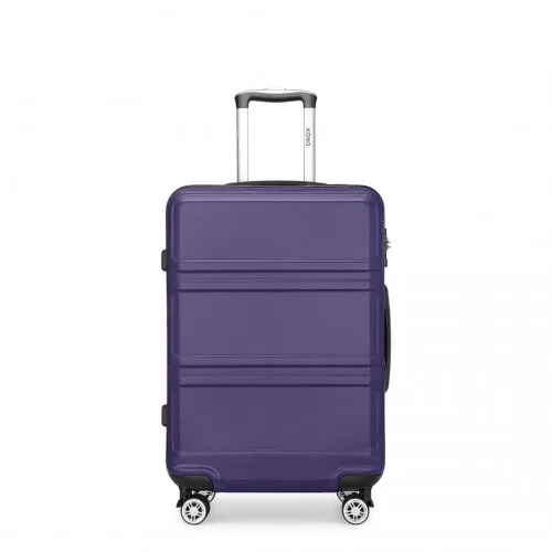 Kono 28-Inch Purple Hardcase Suitcase with TSA Lock & Spinner Wheels