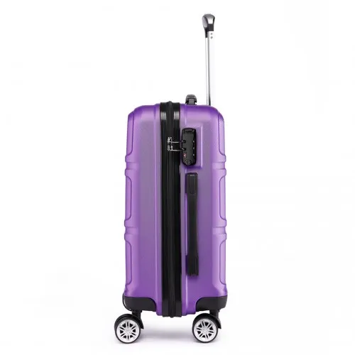 Kono 28-Inch Purple Hardcase Suitcase with TSA Lock & Spinner Wheels