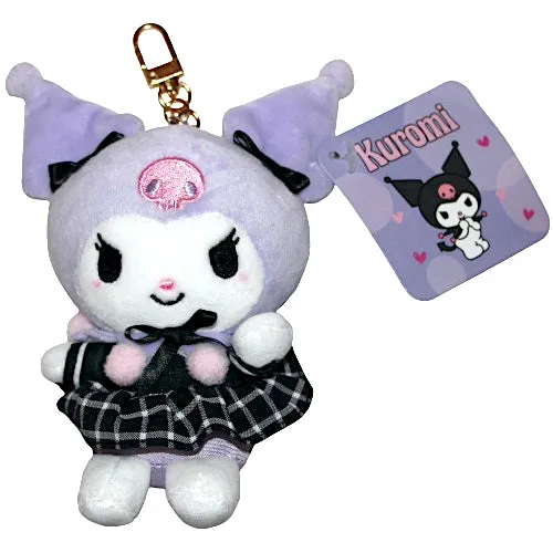 Kuromi Purple 5" Plush Backpack Clip