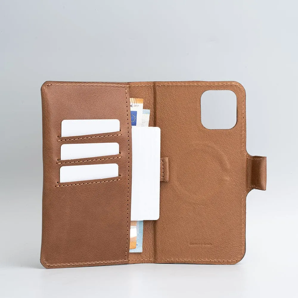 Leather iPhone Folio Wallet with Magsafe - The Minimalist 2.0