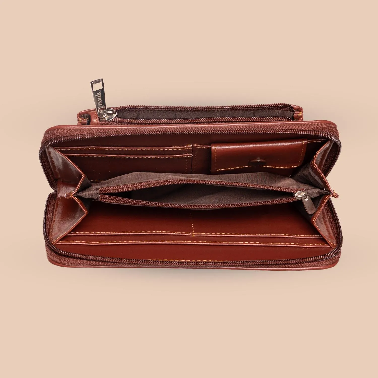 Mangalore Blossoms Classic Zipper Wallet