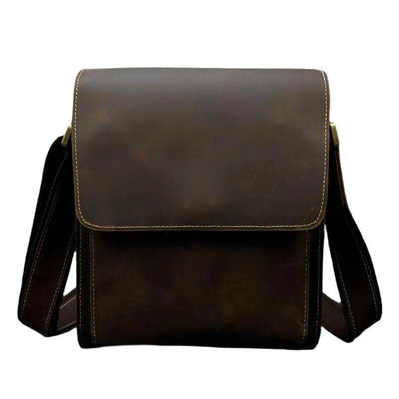 Mens Leather Briefcase Laptop Bag For Professionals