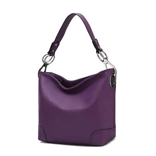 Mia K's MKF Collection Emily Chic Vegan Leather Hobo Bag