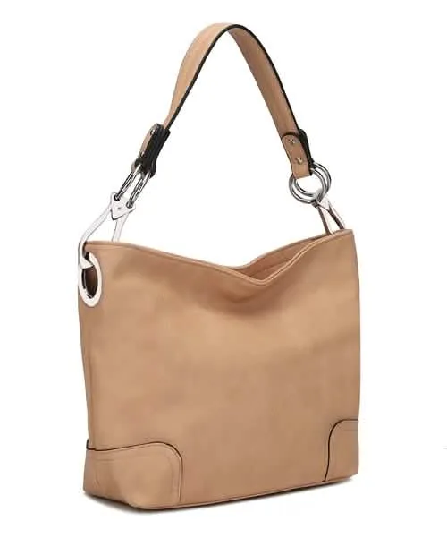 Mia K's MKF Collection Emily Chic Vegan Leather Hobo Bag