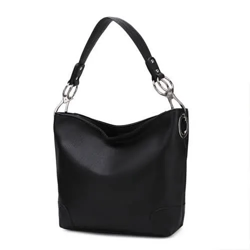 Mia K's MKF Collection Emily Chic Vegan Leather Hobo Bag