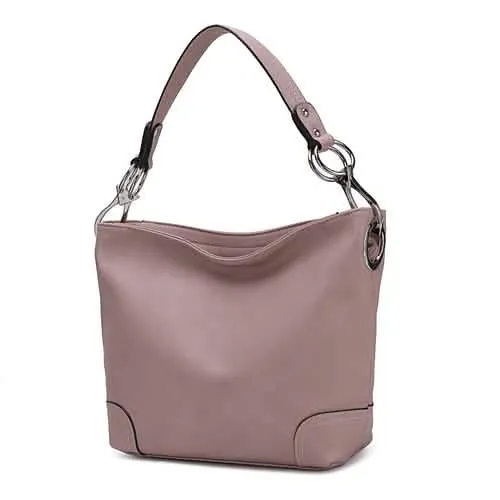 Mia K's MKF Collection Emily Chic Vegan Leather Hobo Bag