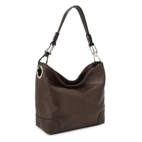 Mia K's MKF Collection Emily Chic Vegan Leather Hobo Bag