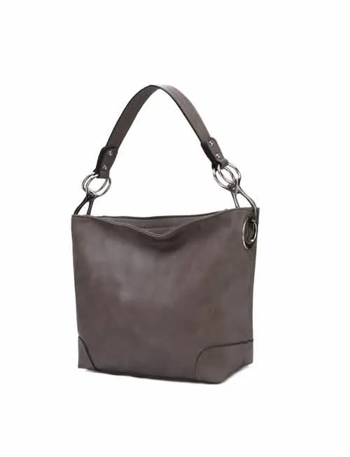 Mia K's MKF Collection Emily Chic Vegan Leather Hobo Bag