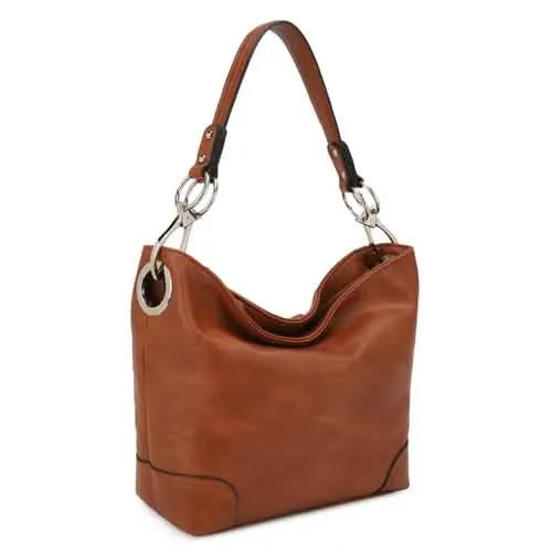 Mia K's MKF Collection Emily Chic Vegan Leather Hobo Bag