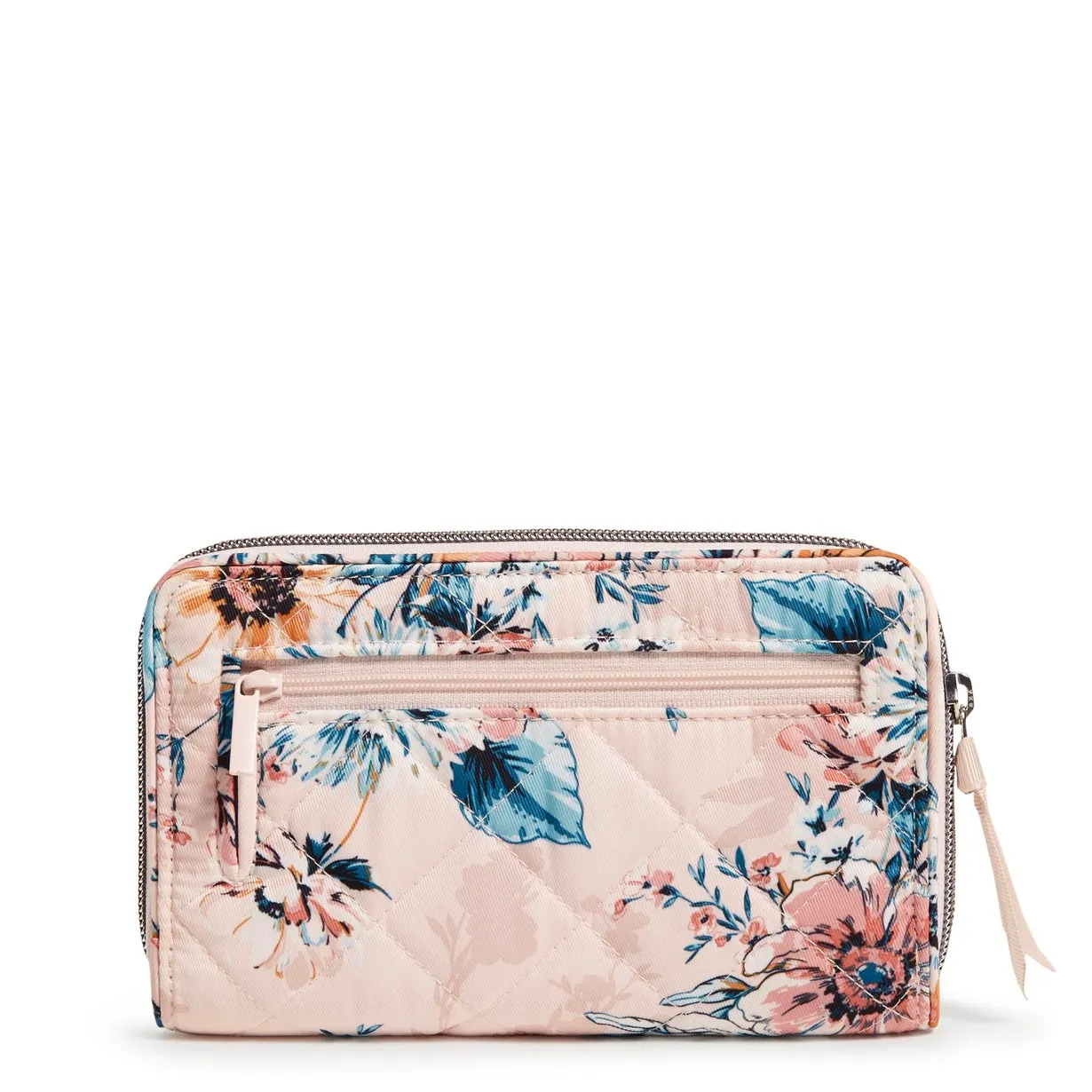 RFID Turnlock Wallet - Peach Blossom Bouquet