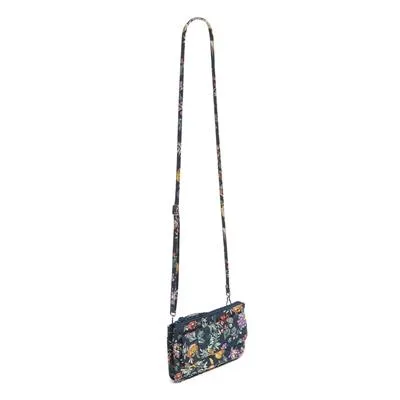 RFID Wallet Crossbody - Fresh-Cut Floral Green