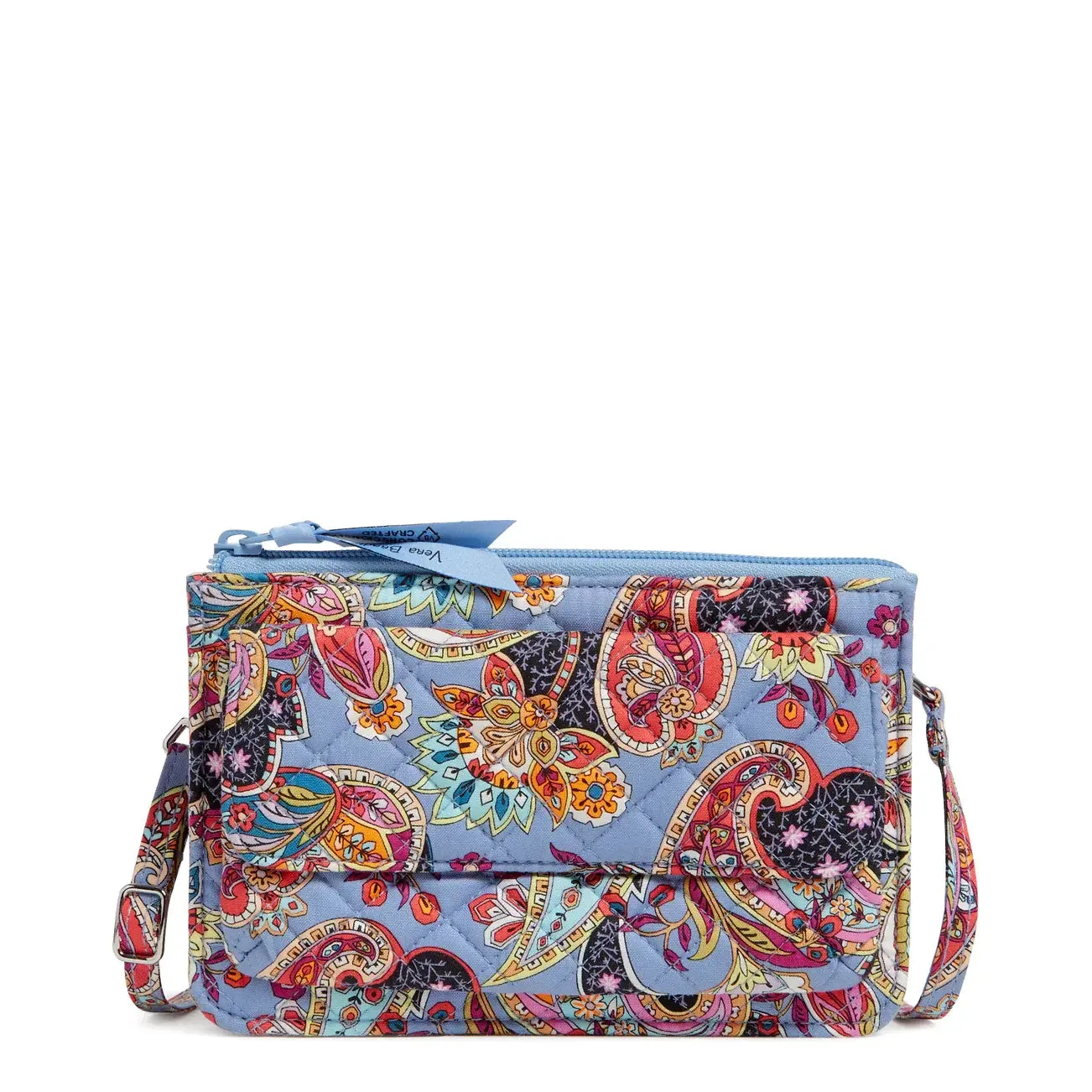 RFID Wallet Crossbody - Provence Paisley