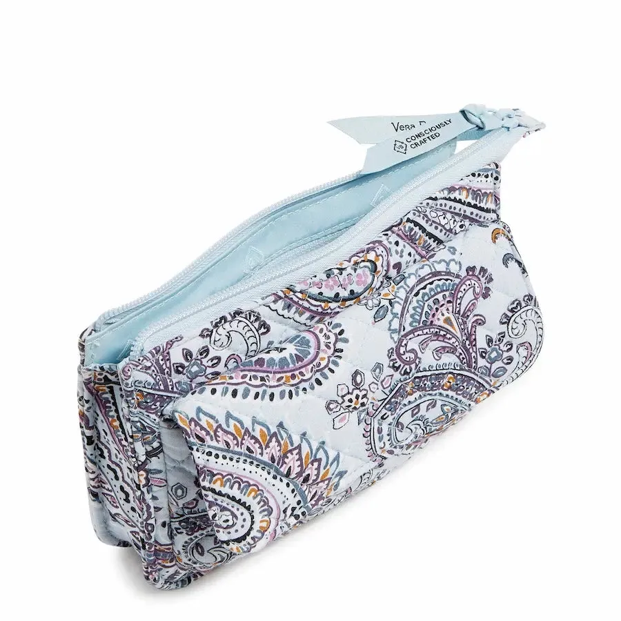 RFID Wallet Crossbody - Soft Sky Paisley