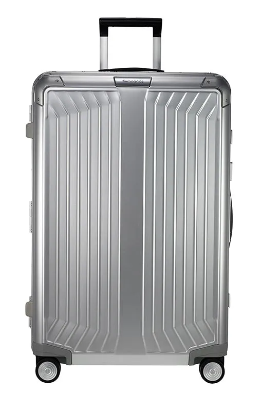 Samsonite - Lite Box ALU 69cm Medium 4 Wheel Hard Suitcase - Aluminium