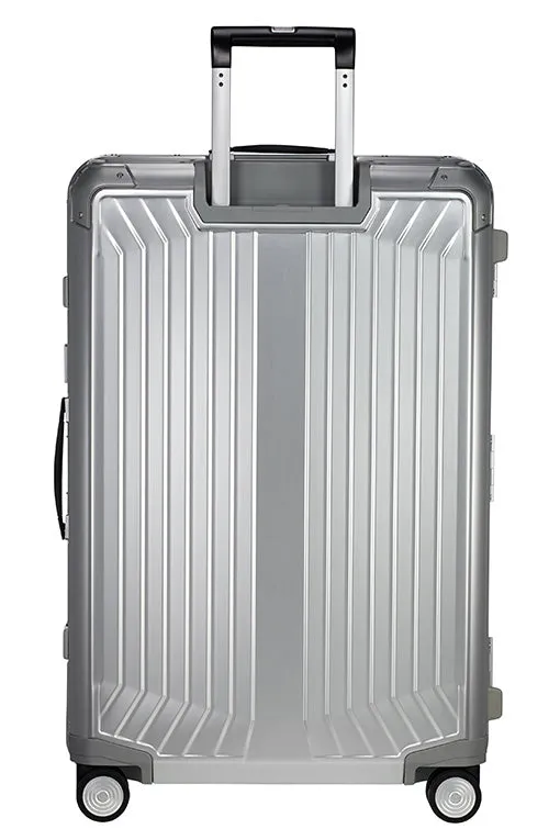 Samsonite - Lite Box ALU 69cm Medium 4 Wheel Hard Suitcase - Aluminium