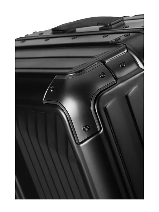 Samsonite - Lite Box ALU 69cm Medium 4 Wheel Hard Suitcase - Black