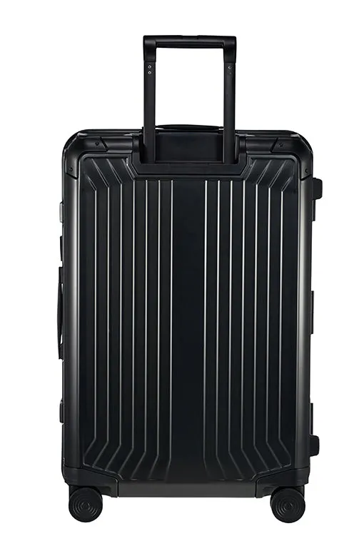 Samsonite - Lite Box ALU 69cm Medium 4 Wheel Hard Suitcase - Black