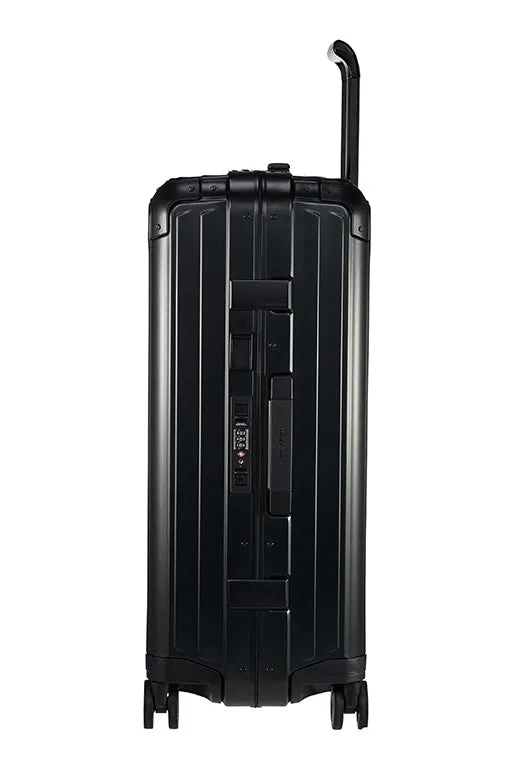 Samsonite - Lite Box ALU 76cm Large 4 Wheel Hard Suitcase - Black