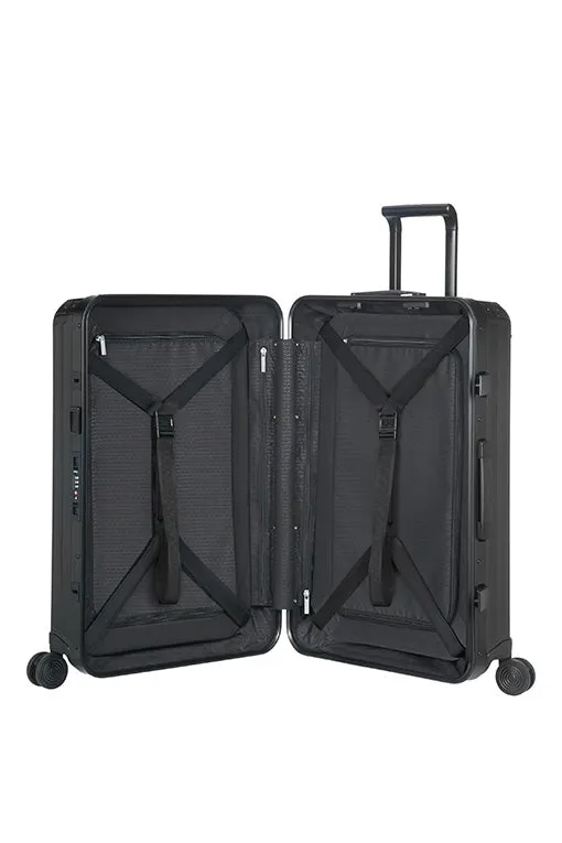 Samsonite - Lite Box ALU 76cm Large 4 Wheel Hard Suitcase - Black