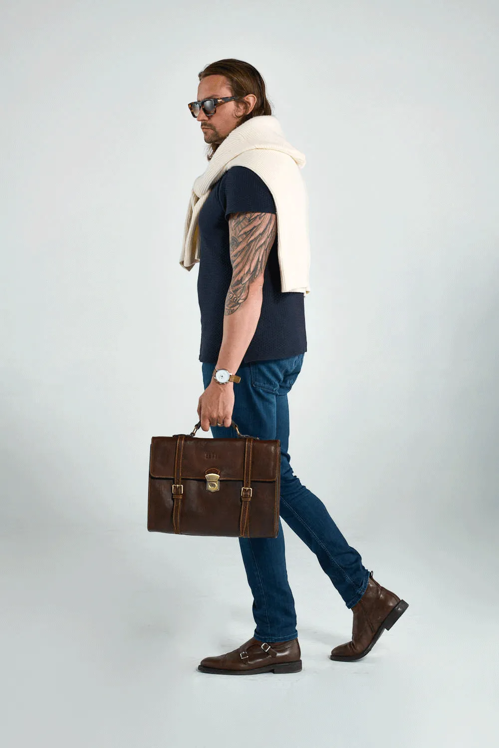 Seneca Backpack Briefcase Walnut