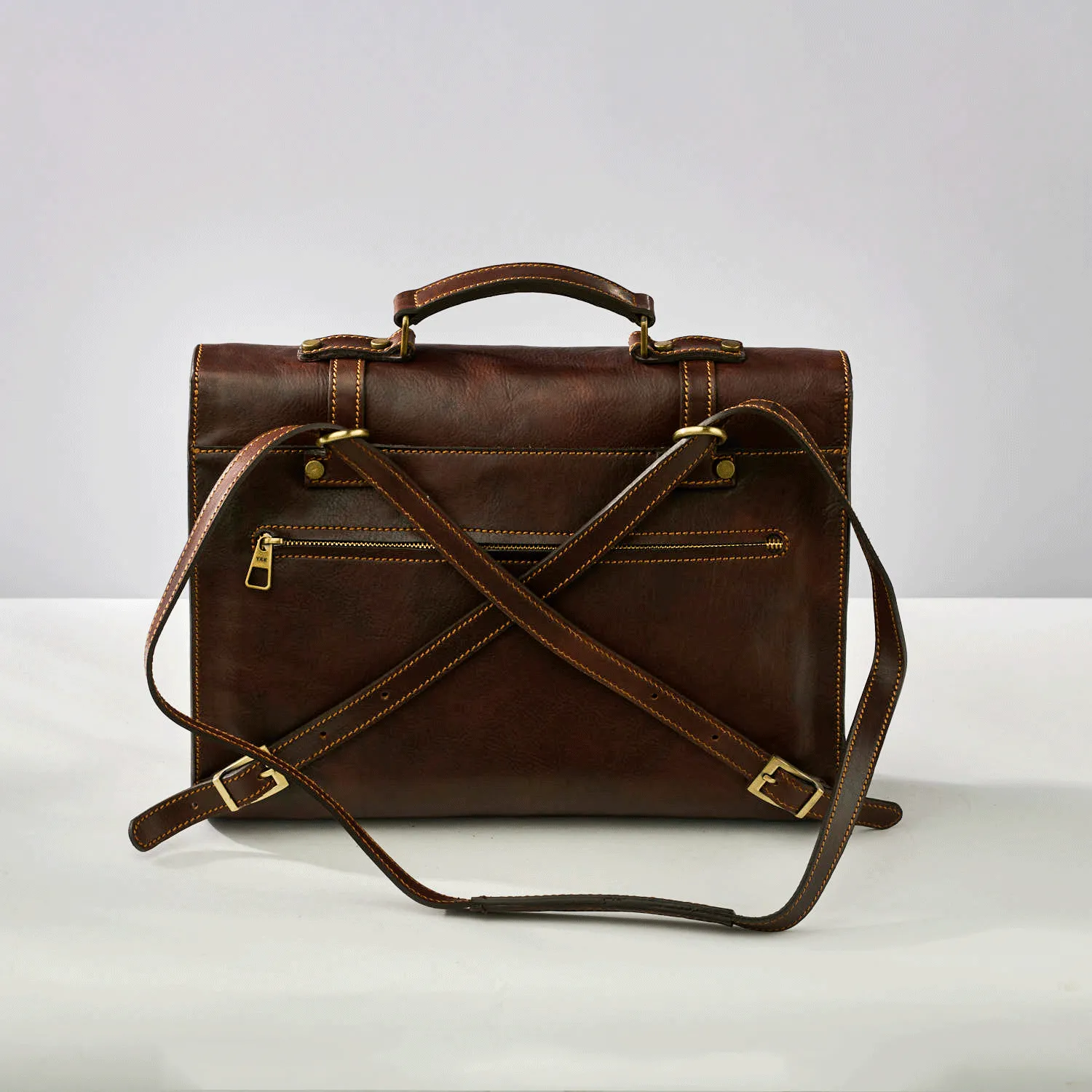 Seneca Backpack Briefcase Walnut