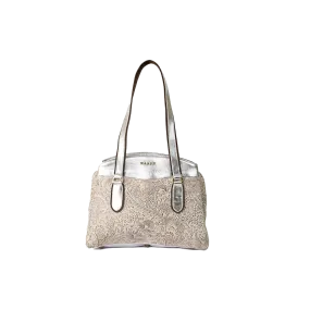 Serene White Leather Handbag